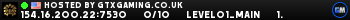 Hosted by GTXGaming.co.uk Hosted by GTXGaming.co.uk