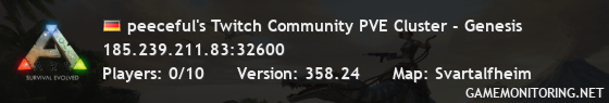 peeceful's Twitch Community PVE Cluster - Genesis