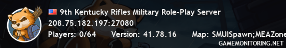 9th Kentucky Rifles Military Role-Play Server 9th Kentucky Rifles Military Role-Play Server