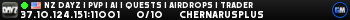 NZ DayZ | PvP | AI | Quests | Airdrops | Trader NZ DayZ | PvP | AI | Quests | Airdrops | Trader