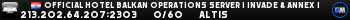 Official Hotel Balkan Operations Server | Invade & Annex | Official Hotel Balkan Operations Server | Invade & Annex |