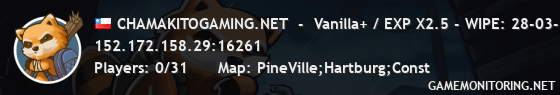 CHAMAKITOGAMING.NET - Vanilla+ / EXP X2.5 - WIPE: 28-03-2025 CHAMAKITOGAMING.NET - Vanilla+ / EXP X2.5 - WIPE: 28-03-2025