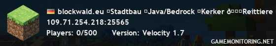 blockwald.eu ⛺Stadtbau ✨Java/Bedrock ⛓Kerker 🏇Reittiere ⚙1.21.3+- blockwald.eu ⛺Stadtbau ✨Java/Bedrock ⛓Kerker 🏇Reittiere ⚙1.21.3+-