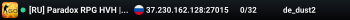 [RU] Paradox RPG HVH | 16K MM, 1 AWP | RollFix