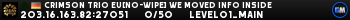 Crimson TRIO EU[NO-WIPE] WE MOVED INFO INSIDE