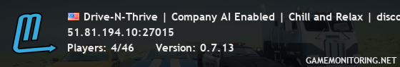 Drive-N-Thrive | Company AI Enabled | Chill and Relax | discord.gg/E2MQ2XGGue Drive-N-Thrive | Company AI Enabled | Chill and Relax | discord.gg/E2MQ2XGGue