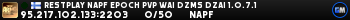 RESTPLAY Napf Epoch PvP WAI DZMS DZAI 1.0.7.1 RESTPLAY Napf Epoch PvP WAI DZMS DZAI 1.0.7.1