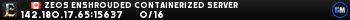 Zeos Enshrouded Containerized Server Zeos Enshrouded Containerized Server