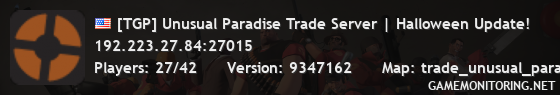 [TGP] Unusual Paradise Trade Server | Halloween Update!