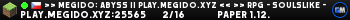 >> Megido: Abyss || play.megido.xyz << >> RPG - Soulslike - Metroidvania  <<