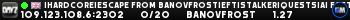 |HARDCORE|ESCAPE FROM BANOVFROST|EFT|STALKER|QUESTS|AI FACTIONS |HARDCORE|ESCAPE FROM BANOVFROST|EFT|STALKER|QUESTS|AI FACTIONS