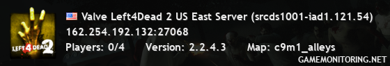 Valve Left4Dead 2 US East Server (srcds1001-iad1.121.54)