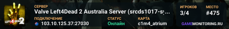 Valve Left4Dead 2 Australia Server (srcds1017-syd1.171.16)