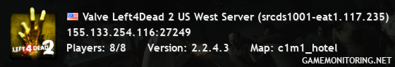 Valve Left4Dead 2 US West Server (srcds1001-eat1.117.235)