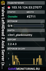 Valve Left4Dead 2 Asia Server (srcds4030-sgp2.154.63)