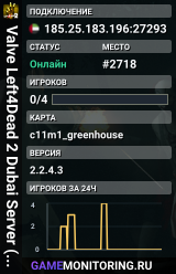 Valve Left4Dead 2 Dubai Server (srcds1001-dxb1.161.279)