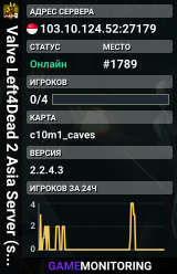 Valve Left4Dead 2 Asia Server (srcds4015-sgp2.154.165)