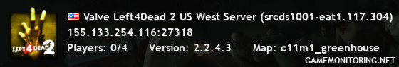 Valve Left4Dead 2 US West Server (srcds1001-eat1.117.304)