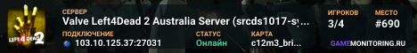 Valve Left4Dead 2 Australia Server (srcds1017-syd1.171.17)
