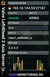 Valve Left4Dead 2 Asia Server (srcds4030-sgp2.154.153)