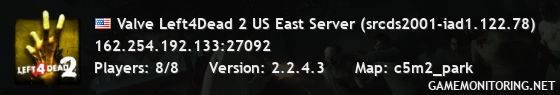 Valve Left4Dead 2 US East Server (srcds2001-iad1.122.78)