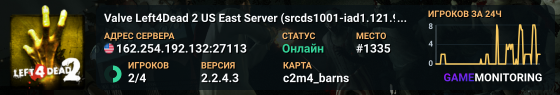 Valve Left4Dead 2 US East Server (srcds1001-iad1.121.99)