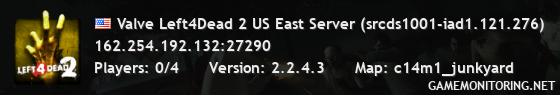 Valve Left4Dead 2 US East Server (srcds1001-iad1.121.276)