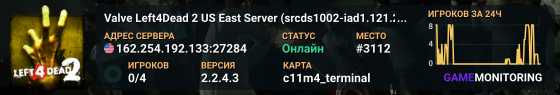 Valve Left4Dead 2 US East Server (srcds1002-iad1.121.270)