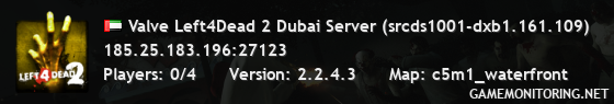 Valve Left4Dead 2 Dubai Server (srcds1001-dxb1.161.109)