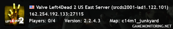 Valve Left4Dead 2 US East Server (srcds2001-iad1.122.101)