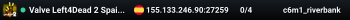 Valve Left4Dead 2 Spain Server (srcds1001-mad1.195.245)