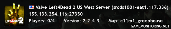 Valve Left4Dead 2 US West Server (srcds1001-eat1.117.336)