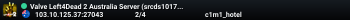 Valve Left4Dead 2 Australia Server (srcds1017-syd1.171.29)