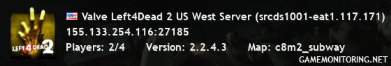 Valve Left4Dead 2 US West Server (srcds1001-eat1.117.171)