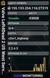 Valve Left4Dead 2 US West Server (srcds1001-eat1.117.305)