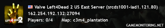 Valve Left4Dead 2 US East Server (srcds1001-iad1.121.80)