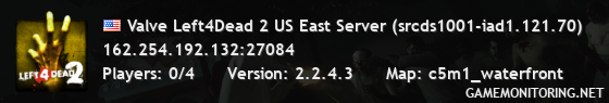 Valve Left4Dead 2 US East Server (srcds1001-iad1.121.70)