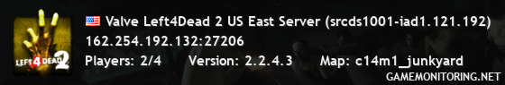 Valve Left4Dead 2 US East Server (srcds1001-iad1.121.192)