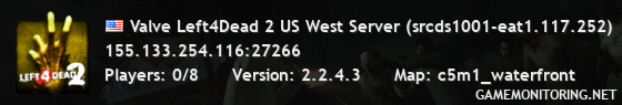 Valve Left4Dead 2 US West Server (srcds1001-eat1.117.252)