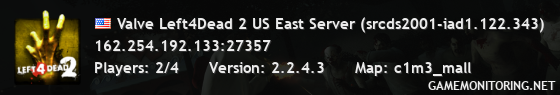 Valve Left4Dead 2 US East Server (srcds2001-iad1.122.343)