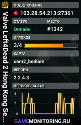 Valve Left4Dead 2 Hong Kong Server (srcds1029-hkg1.141.347)