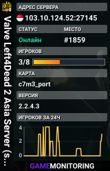 Valve Left4Dead 2 Asia Server (srcds4015-sgp2.154.131)