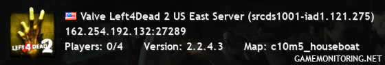 Valve Left4Dead 2 US East Server (srcds1001-iad1.121.275)