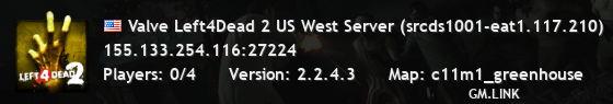 Valve Left4Dead 2 US West Server (srcds1001-eat1.117.210)