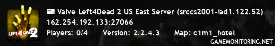 Valve Left4Dead 2 US East Server (srcds2001-iad1.122.52)