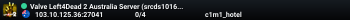 Valve Left4Dead 2 Australia Server (srcds1016-syd1.171.27)