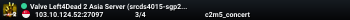 Valve Left4Dead 2 Asia Server (srcds4015-sgp2.154.83)