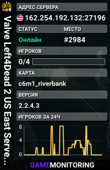 Valve Left4Dead 2 US East Server (srcds1001-iad1.121.182)