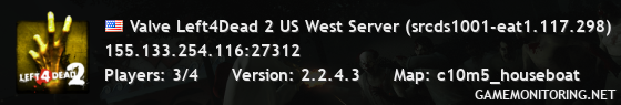 Valve Left4Dead 2 US West Server (srcds1001-eat1.117.298)