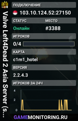 Valve Left4Dead 2 Asia Server (srcds4015-sgp2.154.136)